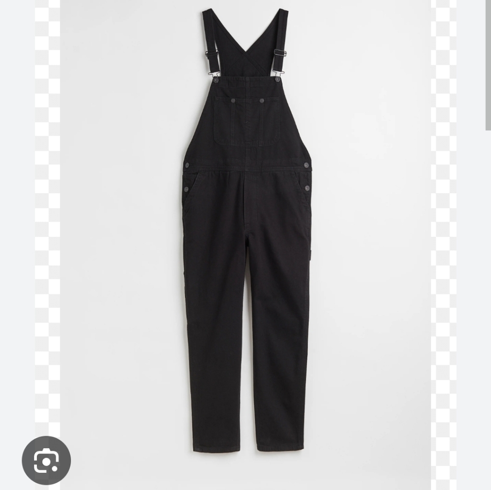 H&M Maternity Black Denim Overalls